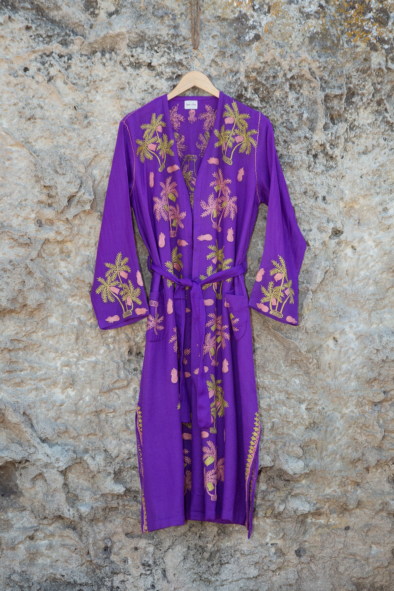 Hawaii hand embroidered gown