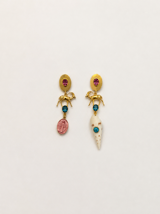 Little Sea Shrine Charm earrings