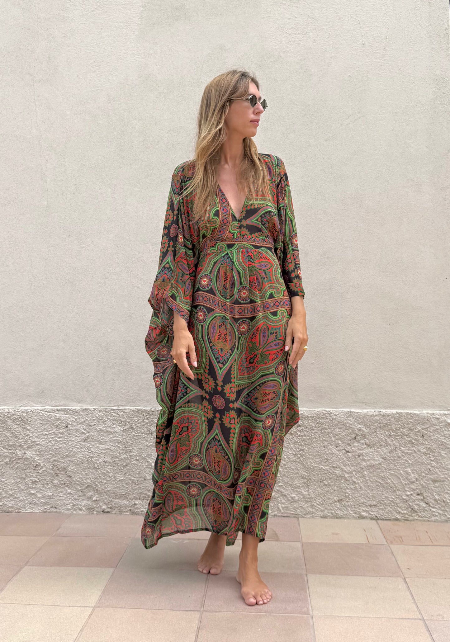 The Silk Georgette Samarcanda Kaftan