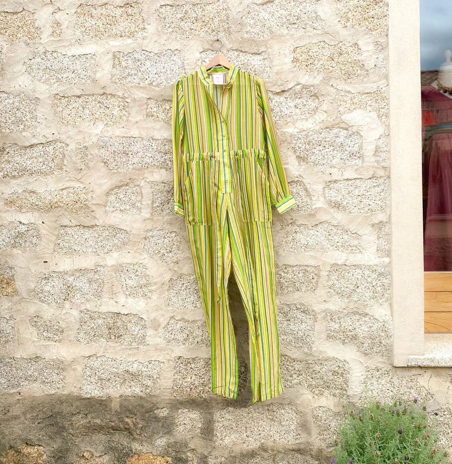 Marine stripes jumpsuit