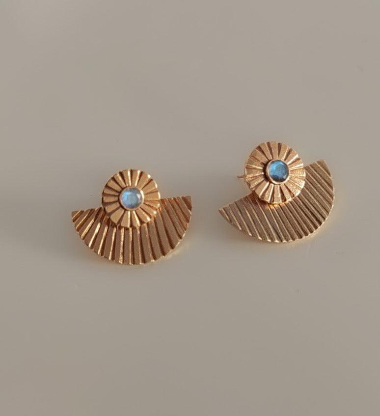 Tribal sun earrings